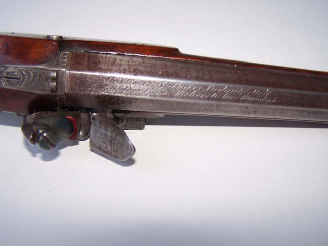 A Cased pair of English Flintlock 'Gentleman's' Traveling Pistols by Thomas Mortimer, GUNMAKER TO HIS MAJESTY, London, circa 1810-1815. — image 7